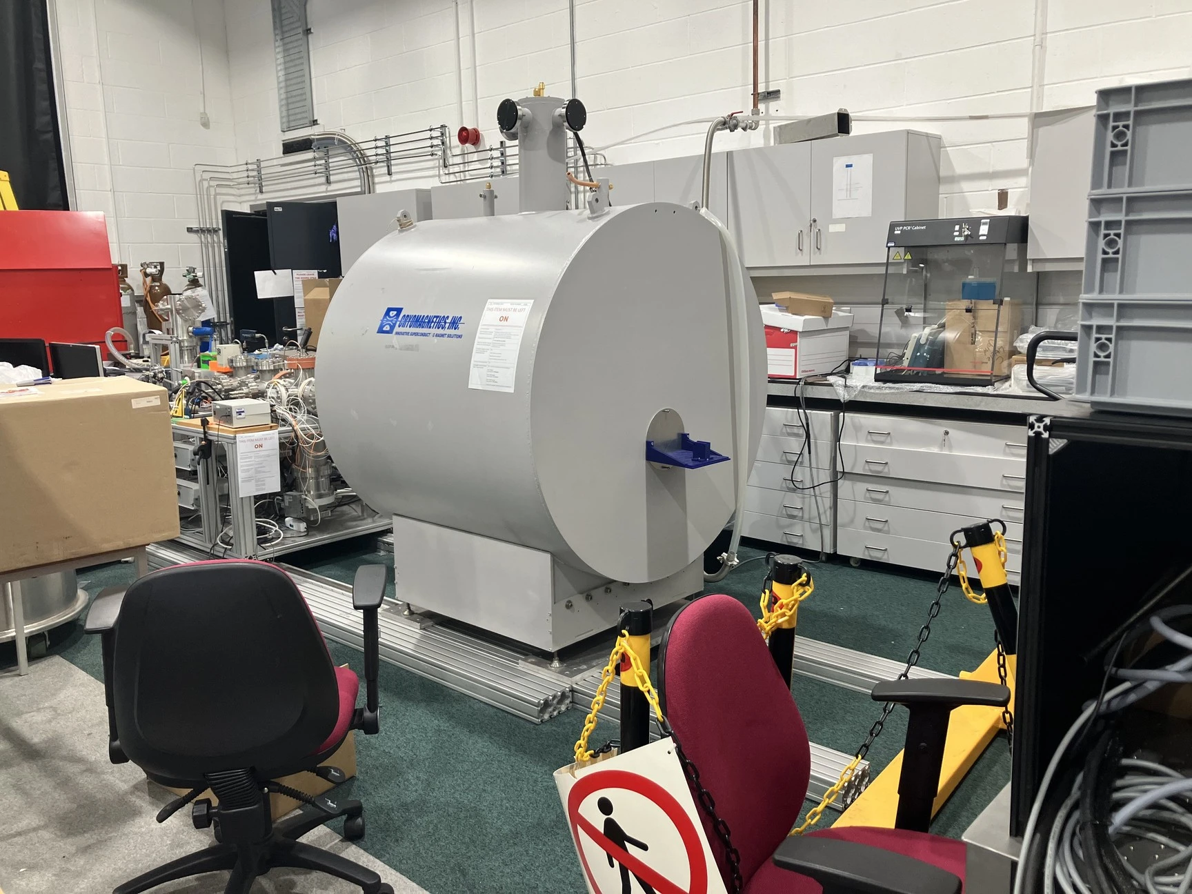 Cryomagnetics Inc 12T Horizontal Superconducting Magnet with CS-4 & LM ...