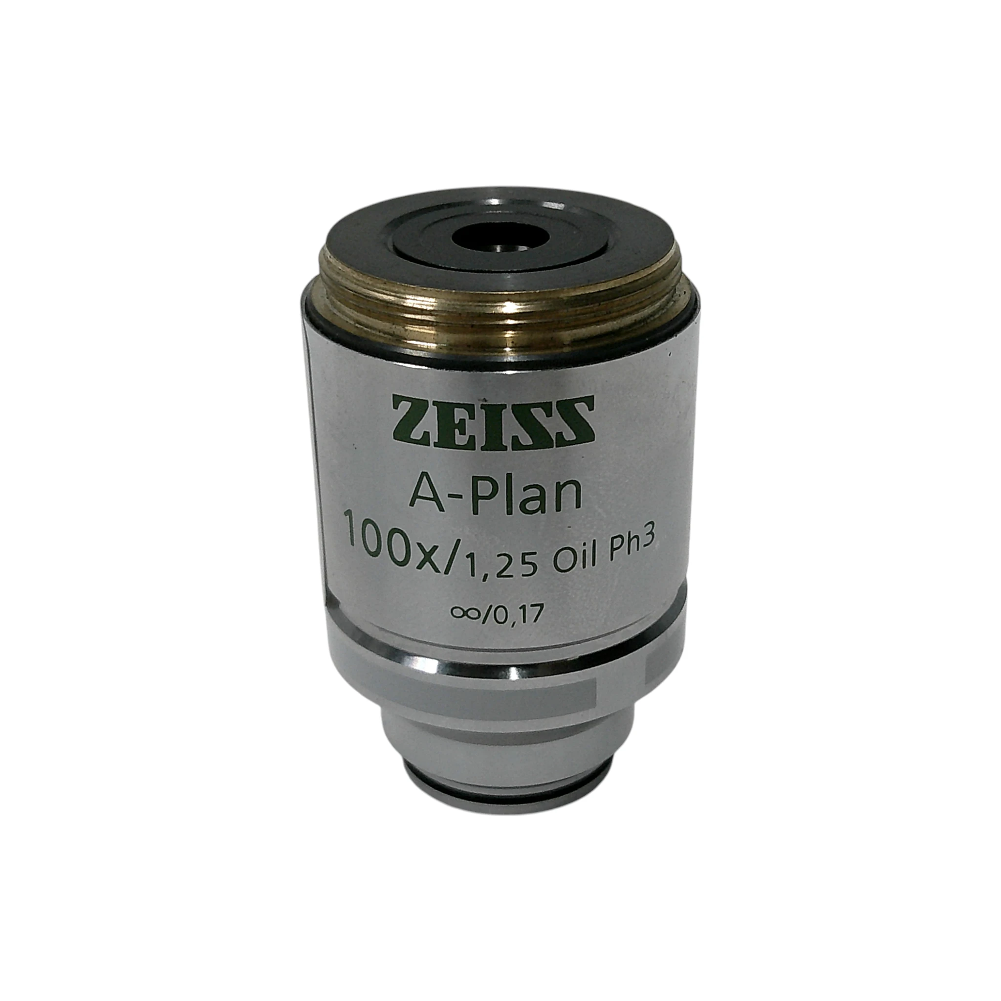 Zeiss A-Plan Ph3 100x/1.25 Oil M27 Thread Size Microscope Objective