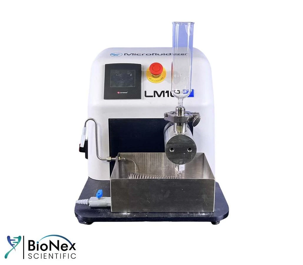 Microfluidics LM10 Microfluidizer High-Shear Fluid Processor Lab Homogenizer