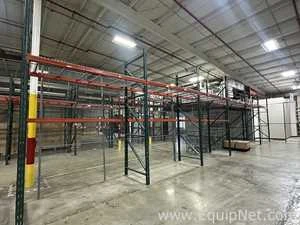 Lot of Approximately 7 Up Beam Rack Frames 12 Cross Beam Frame Racks ...