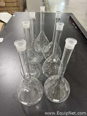 Lot of 7 Class A 1000 ml Volumetric Flasks | LabX.com