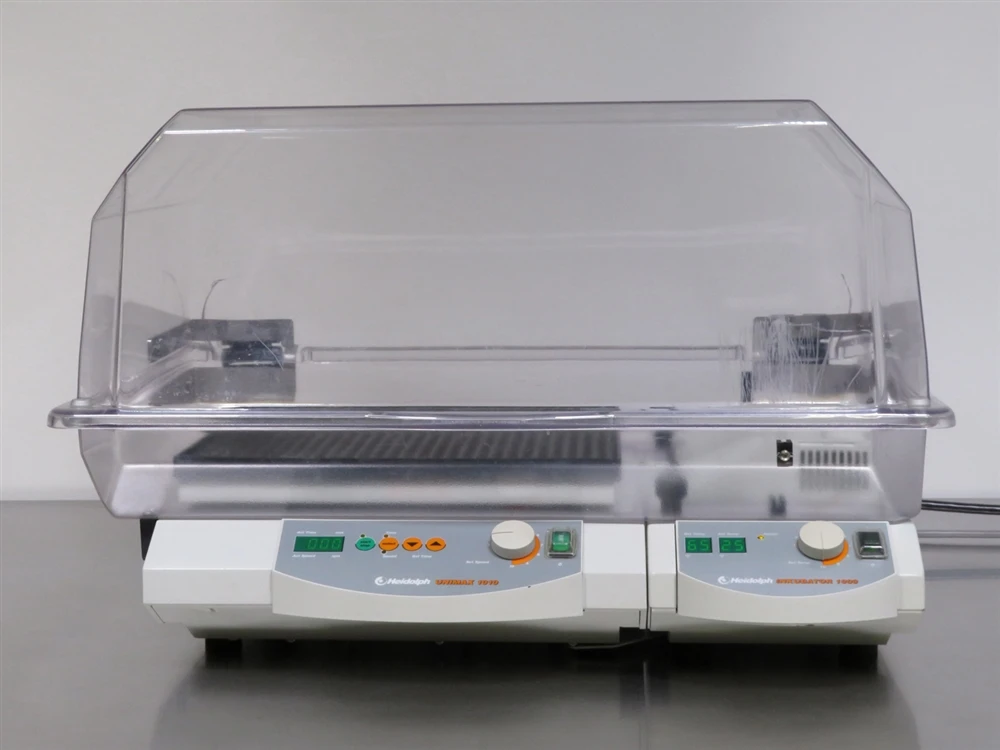 Heidolph Unimax 1010 Orbital Shaker w/ Heating Module and High Incubator Hood