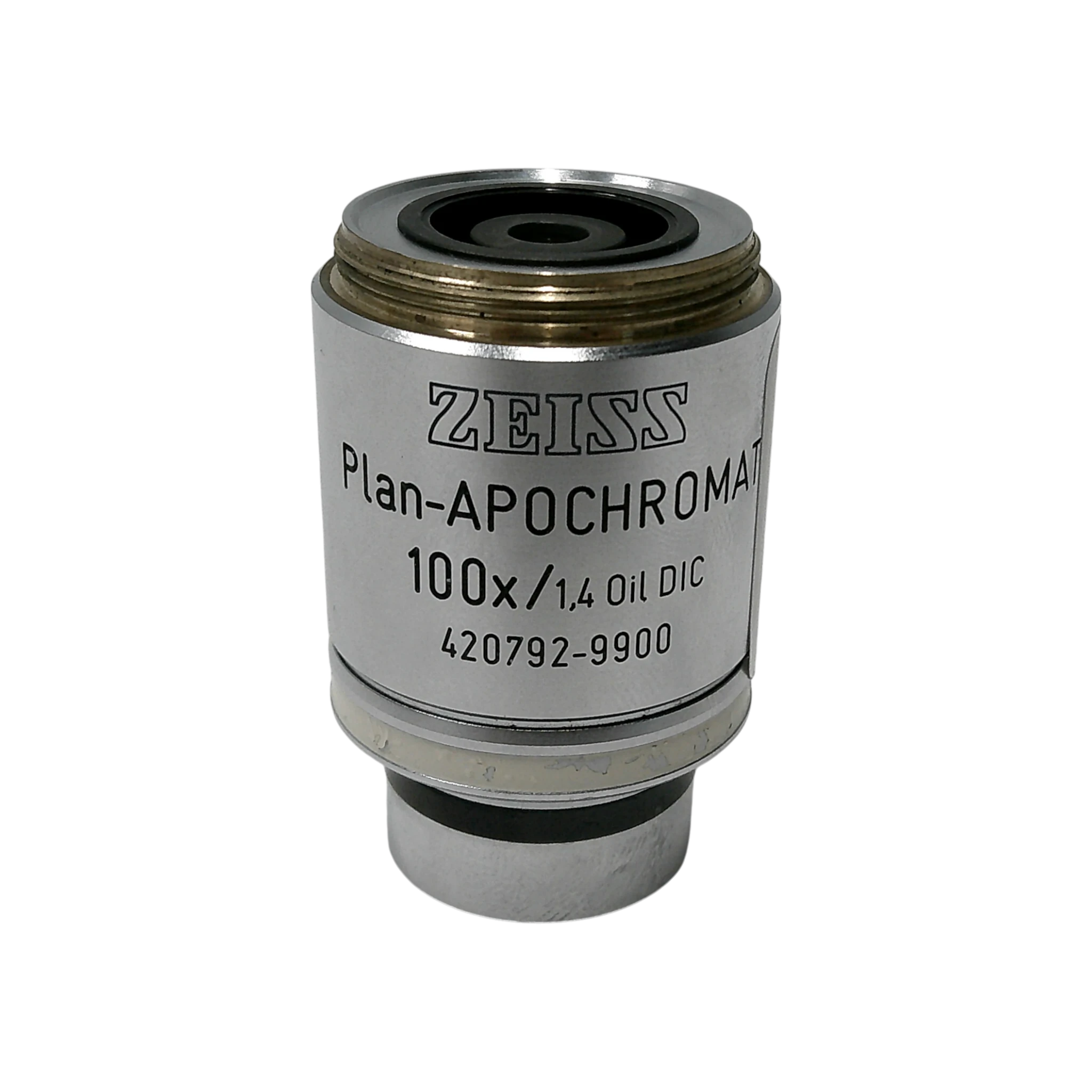 Zeiss Plan-Apochromat DIC 100x/1.4 Oil M27 Thread Size Microscope Objective