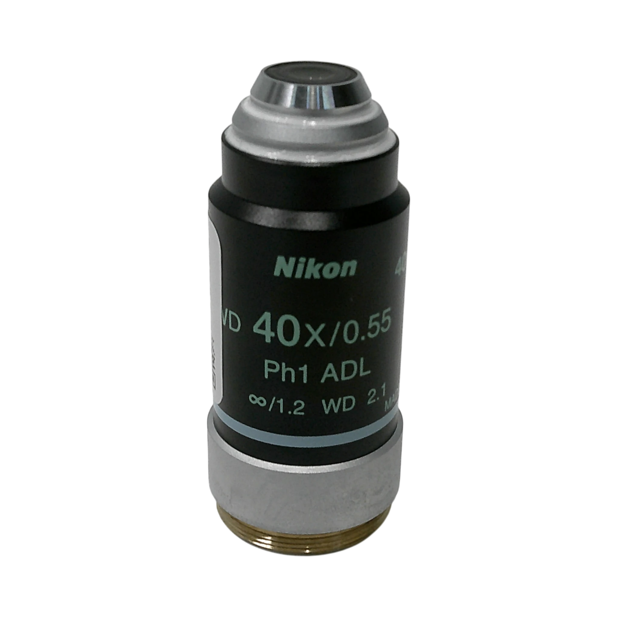 Nikon  Achromat LWD Ph1 ADL 40x/0.55 M25 Thread Size Microscope Objective