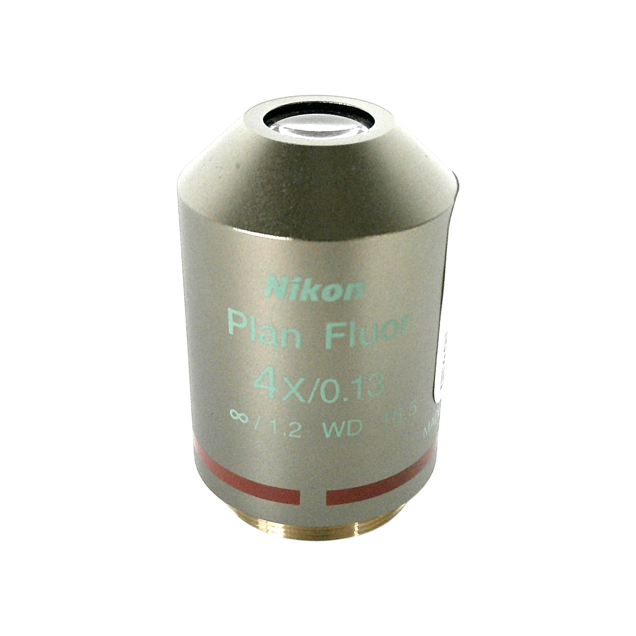 Nikon  Plan Fluor 4x/0.13 M25 Thread Size Microscope Objective