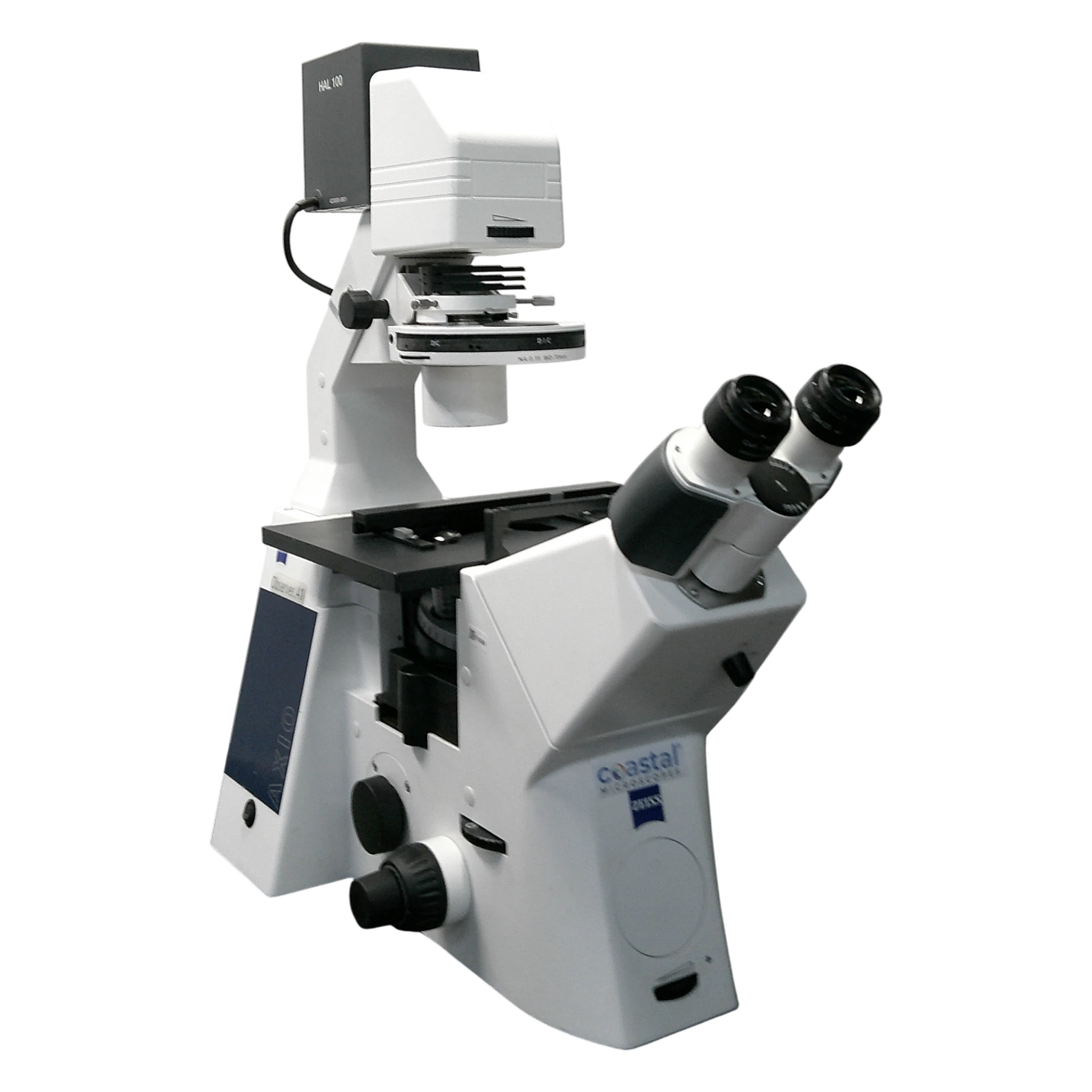 Zeiss Axio Observer A1 Inverted Phase Contrast Fluorescence Microscope