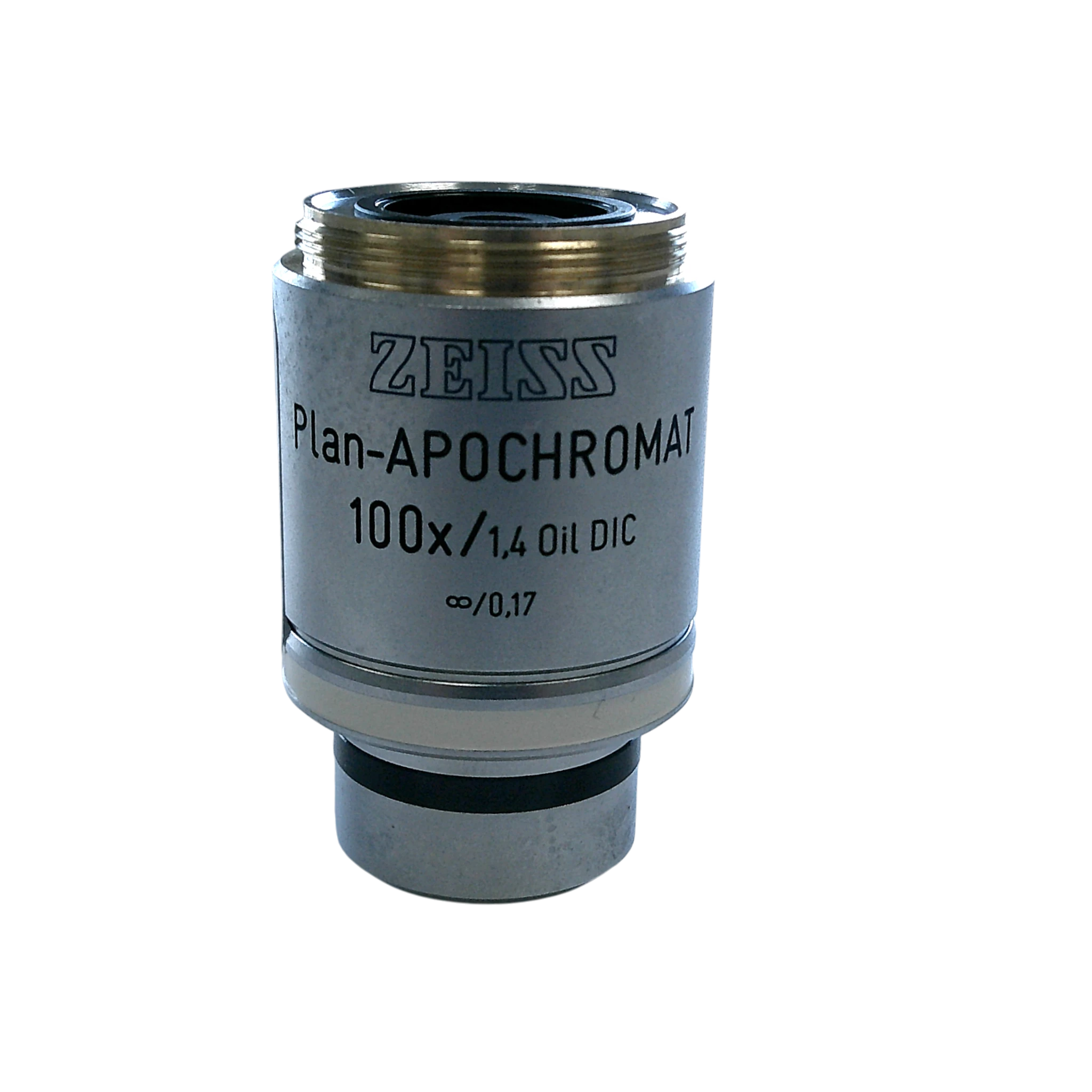 Zeiss Plan-Apochromat DIC 100x/1.4 Oil M27 Thread Size Microscope Objective