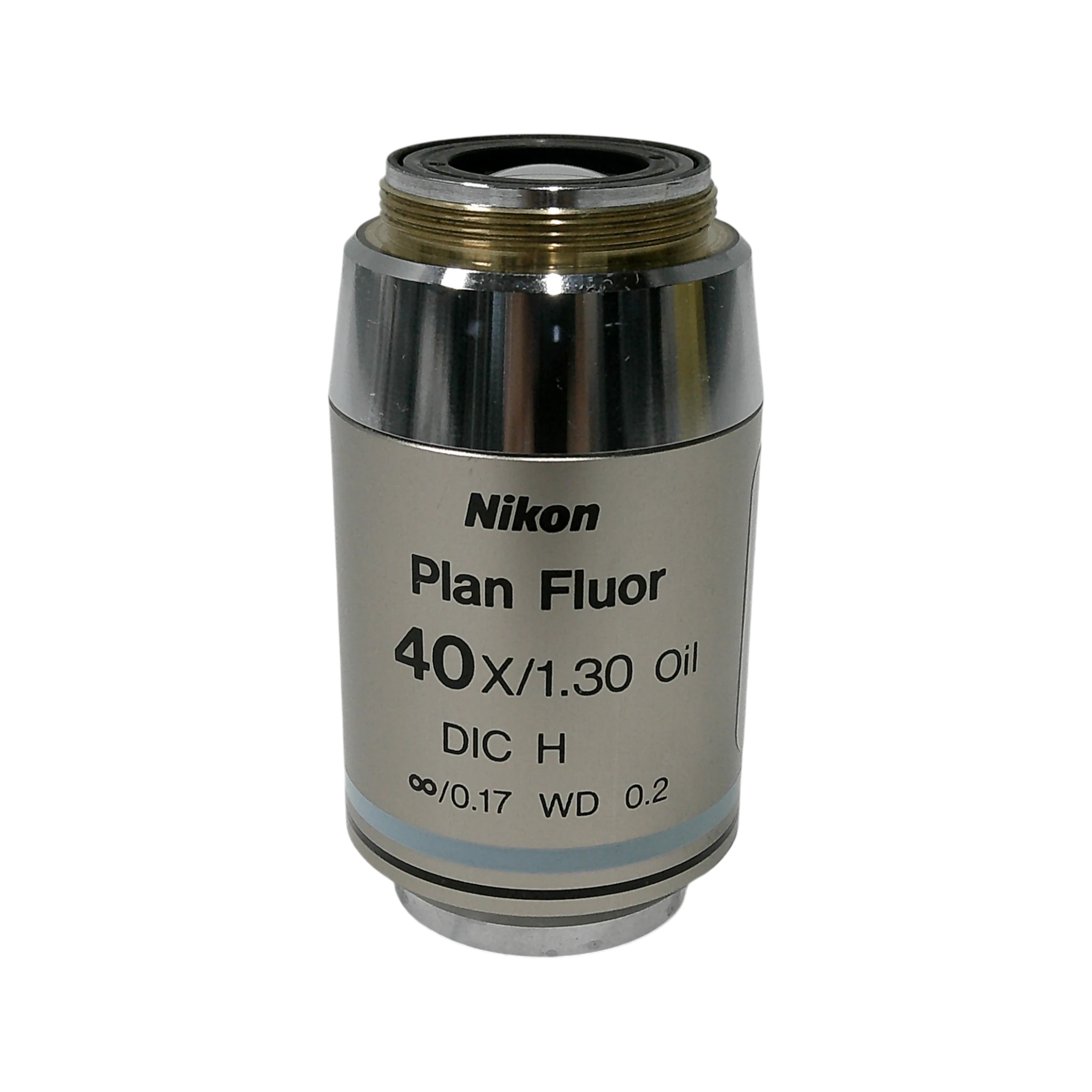 Nikon  Plan Fluor DIC H 40x/1.30 Oil M25 Thread Size Microscope Objective