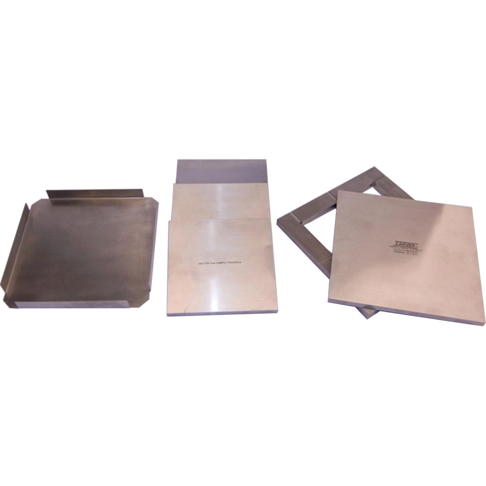 Carver 818698D 4" x 4" (sample size) Tile Mold, 1mm, 2mm &amp; 5mm thick, S/S Tile Mold