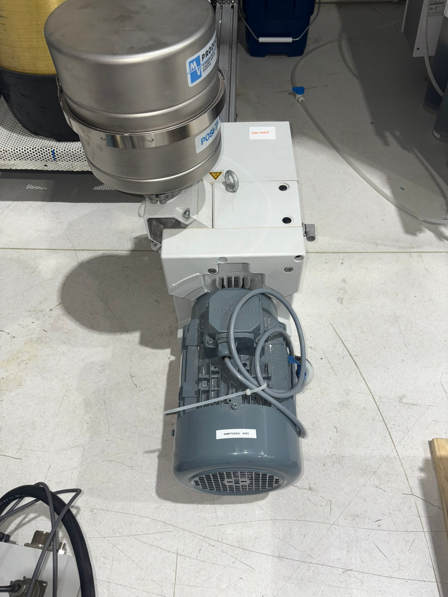 Leybold TRIVAC D 40 BCS Rotary Vane Vacuum Pump with Stainless Foreline Trap