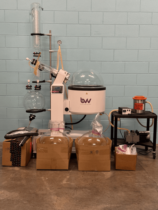 BVV 50L Rotary Evaporator with Vacuum Pump & Accessories