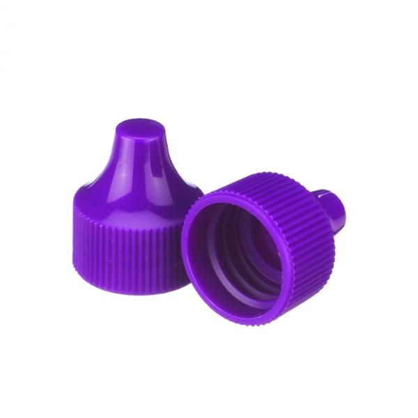 DWK Life Sciences Wheaton Dropper Tip Cap, 20-410, Purple 2 Cs/100 242527