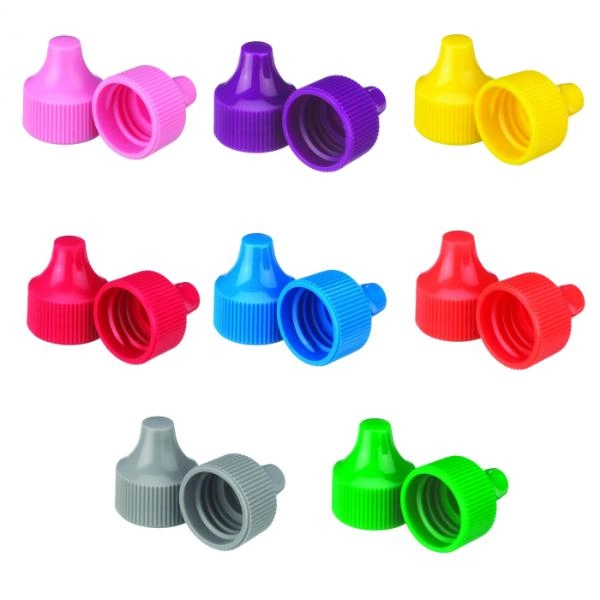 DWK Life Sciences Wheaton Dropper Tip Cap, 20-410, Green 2 Cs/100 242526