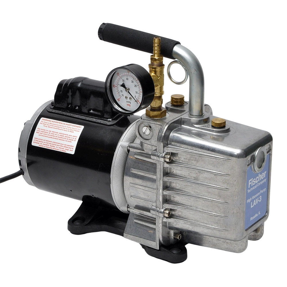 Fischer Technical Laboratory High Vacuum Pump with 30" Hg Gauge LAV-3/G
