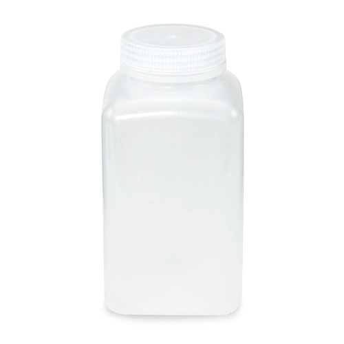 Diamond RealSeal Bottle, Wide Mouth, Square, PP with PP Closure, 1000mL, BAG/6 #7161000