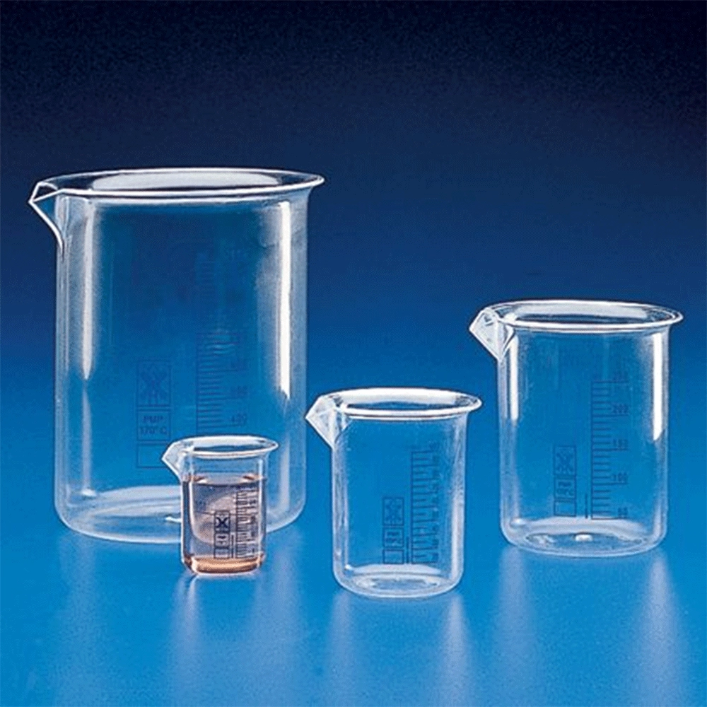 Globe Scientific 25mL Beaker, Griffin Style, PMP (TPX), Graduated, 20/Box