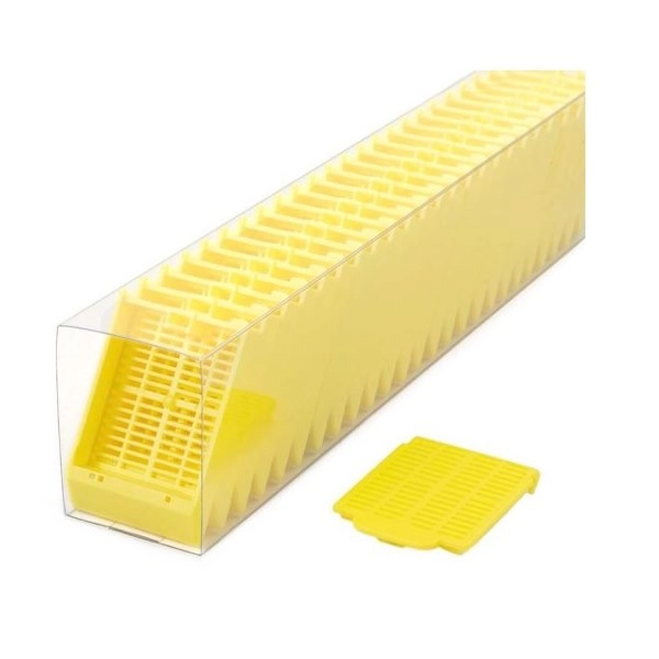 Simport Histosette II Tissue Cassettes In Quickload Sleeves, Yellow (Cs/750) M485-5SL