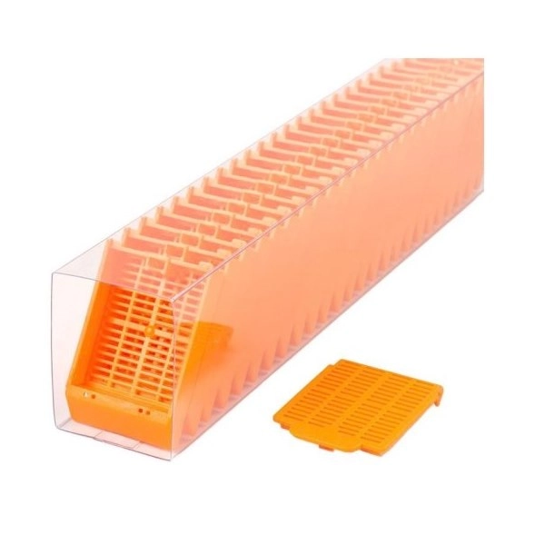 Simport Histosette II Tissue Cassettes In Quickload Sleeves, Orange (Cs/750) M485-11SL