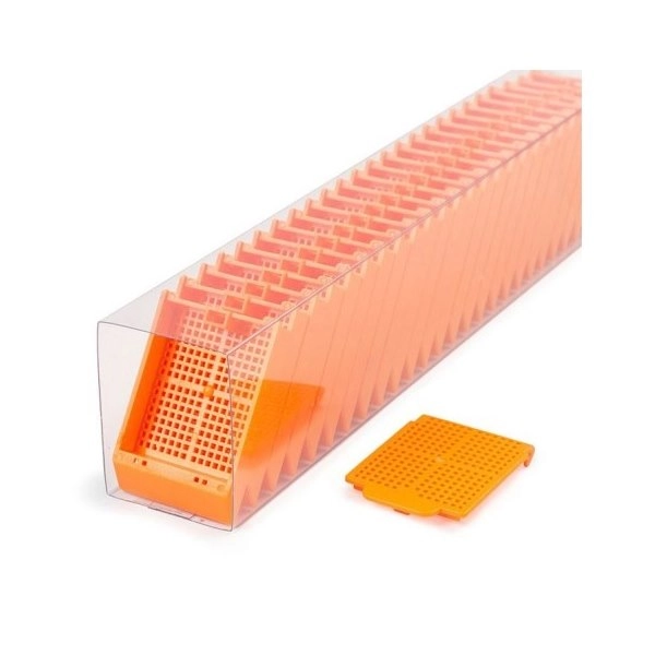 Simport Histosette II Biopsy Cassettes In Quickload Sleeves, Orange (Cs/750) M486-11SL