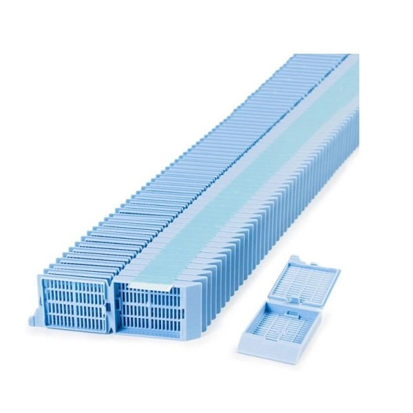 Simport Blue Unisette Tissue Cassettes In Quickload Stack (Taped) (Cs/1000) M505-6T