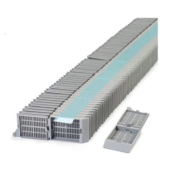 Simport Gray Unisette Tissue Cassettes In Quickload Stack (Taped) (Cs/1000) M505-9T