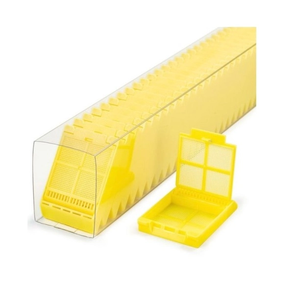 Simport Yellow Micromesh Biopsy Cassettes In Quickload Sleeves (Cs/750) M507-5SL
