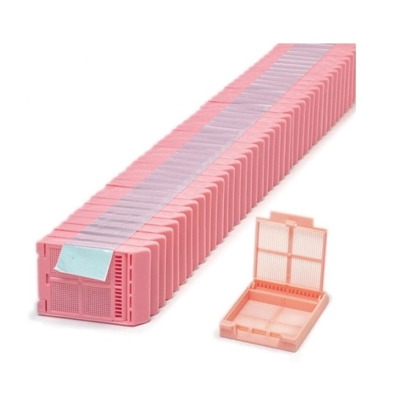 Simport Pink Micromesh Biopsy Cassettes In Quickload Stack (Tape) (Cs/2000) M507-3T