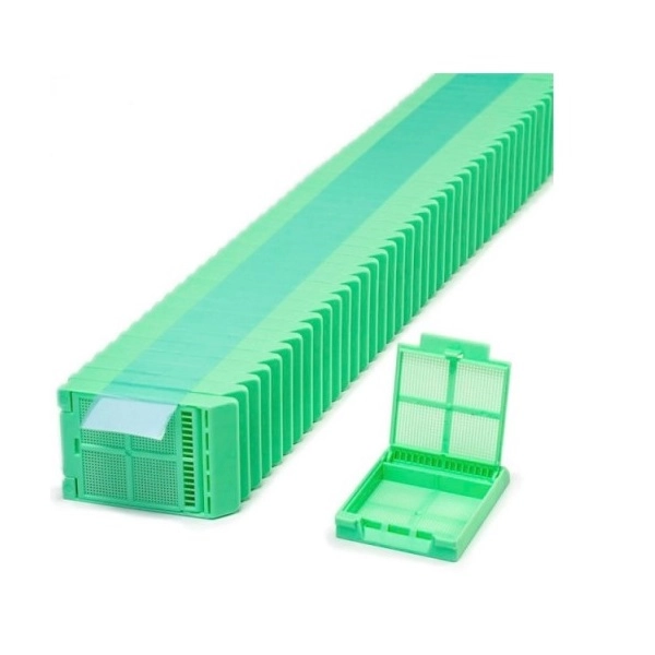 Simport Green Micromesh Biopsy Cassettes In Quickload Stack (Tape) (Cs/2000) M507-4T