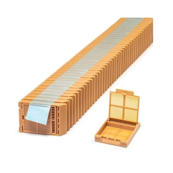 Simport Tan Micromesh Biopsy Cassettes In Quickload Stack (Tape) (Cs/2000) M507-8T