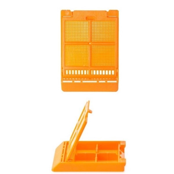 Simport Orange Micromesh Biopsy Cassettes With 4 Compartments (Cs/1000) M508-11