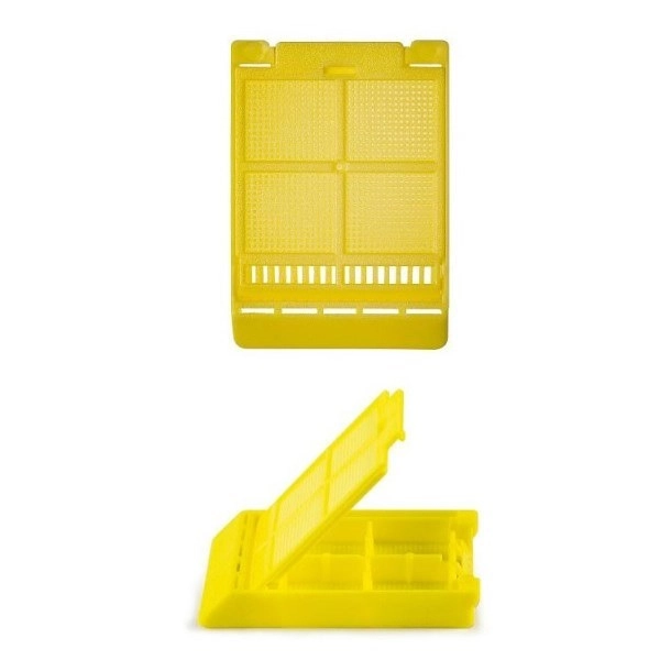 Simport Yellow Micromesh Biopsy Cassettes With 4 Compartments (Cs/1000) M508-5