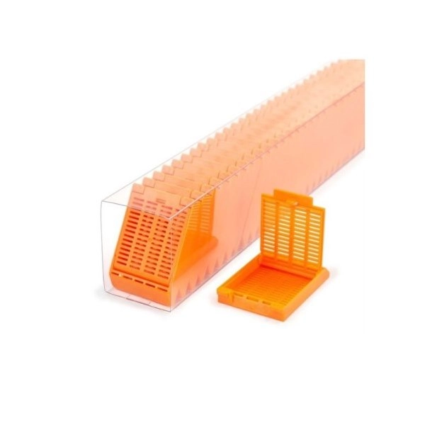 Simport Orange Slimsette Tissue Cassettes In Quickload Sleeves (Cs/750) M509-11SL