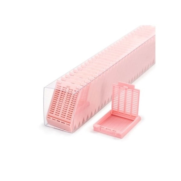 Simport Pink Slimsette Tissue Cassettes In Quickload Sleeves (Cs/750) M509-3SL