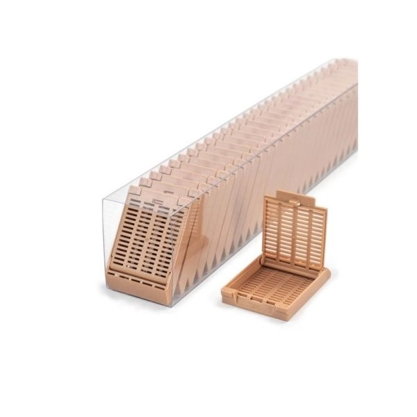 Simport Tan Slimsette Tissue Cassettes In Quickload Sleeves (Cs/750) M509-8SL