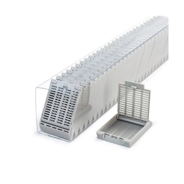 Simport Gray Slimsette Tissue Cassettes In Quickload Sleeves (Cs/750) M509-9SL