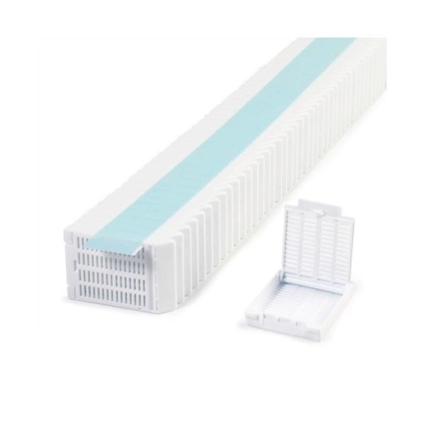 Simport White Slimsette Tissue Cassettes In Quickload Stacks (Taped) (Cs/2000) M509-2T