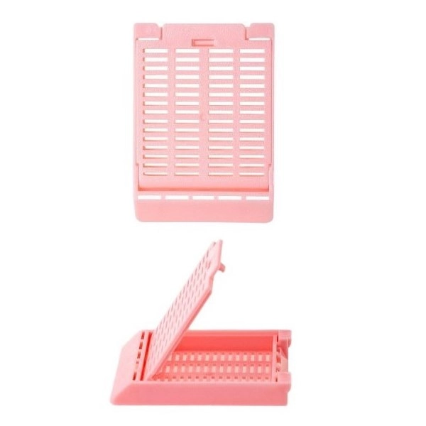 Simport Pink Slimsette Tissue Cassettes In Quickload Stacks (Taped) (Cs/2000) M509-3T