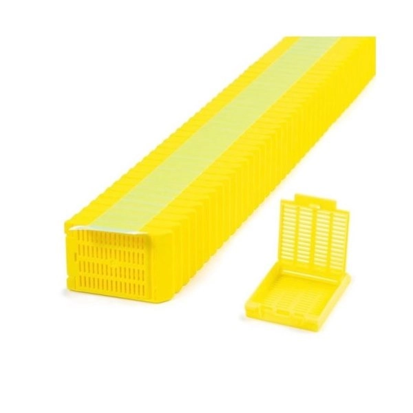Simport Yellow Slimsette Tissue Cassettes In Quickload Stacks (Taped) (Cs/2000) M509-5T