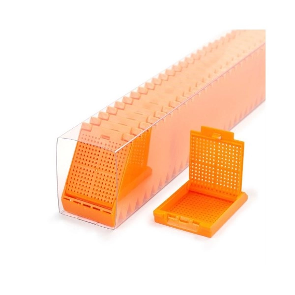 Simport Orange Slimsette Biopsy Cassettes In Quickload Sleeves (Cs/750) M510-11SL
