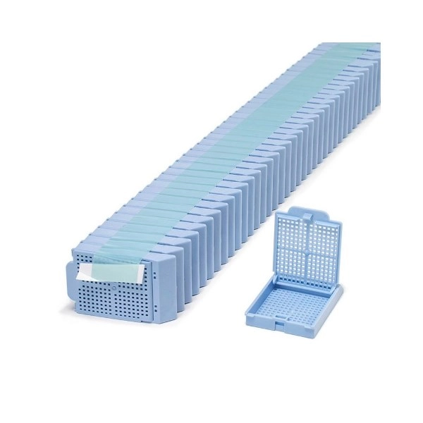 Simport Blue Histosette II Biopsy Cassettes In Quickload Stack (Taped) (Cs/2000) M493-6T