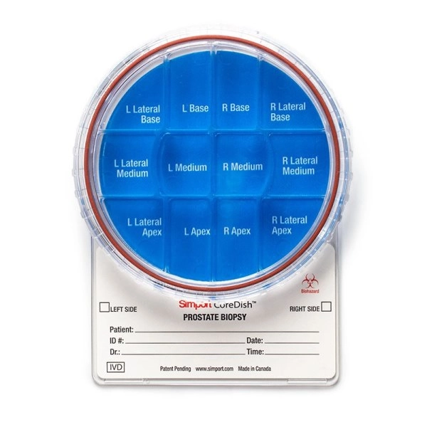Simport Coredish Prostate Biopsy Container Prefilled with Formalin (Cs/10) M970-D12P