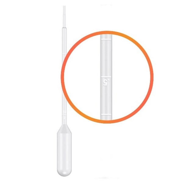 Simport Dropette 5 mL Disposable Transfer Pipets (Cs/5000) P200-52
