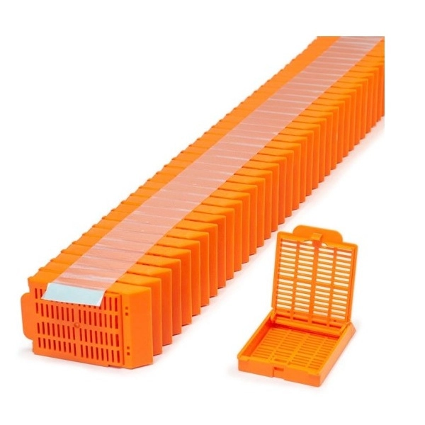 Simport Orange Histosette II Tissue Cassettes In Quickload Stack (Taped) (Cs/2000) M492-11T