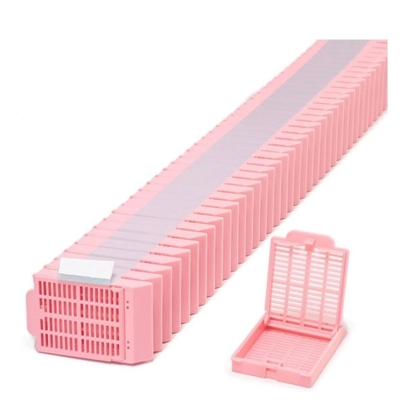 Simport Pink Histosette II Tissue Cassettes In Quickload Stack (Taped) (Cs/2000) M492-3T