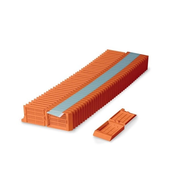 Simport Orange Unisette Tissue Cassettes In Quickload Stack (Taped) (Cs/1000) M525-11T