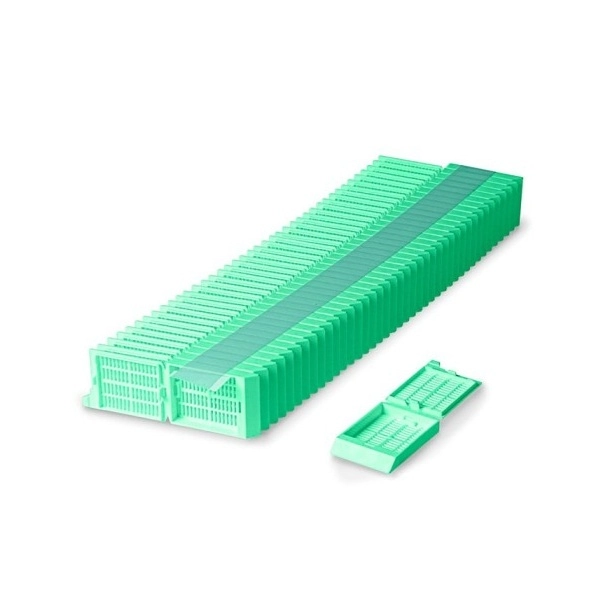Simport Green Unisette Tissue Cassettes In Quickload Stack (Taped) (Cs/1000) M525-4T