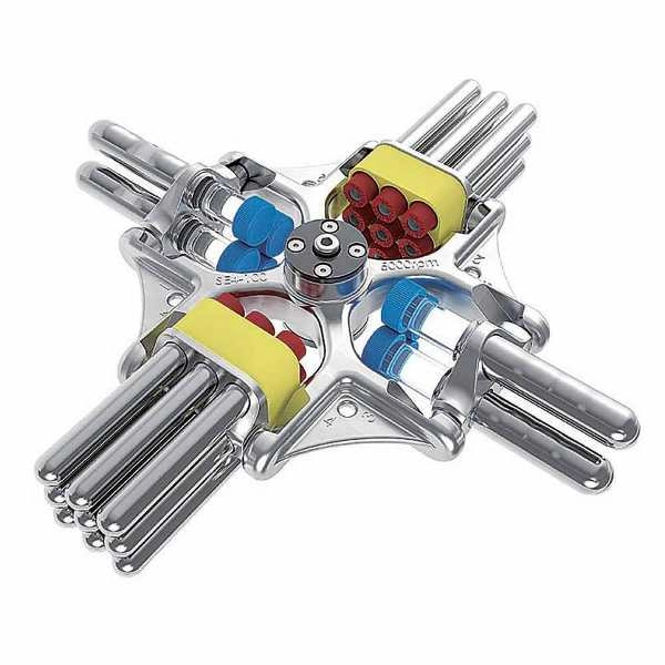 Globe Scientific 4 Place Swing-Out Rotor, Aluminum, for GCC-MP GCC-MP-SWING