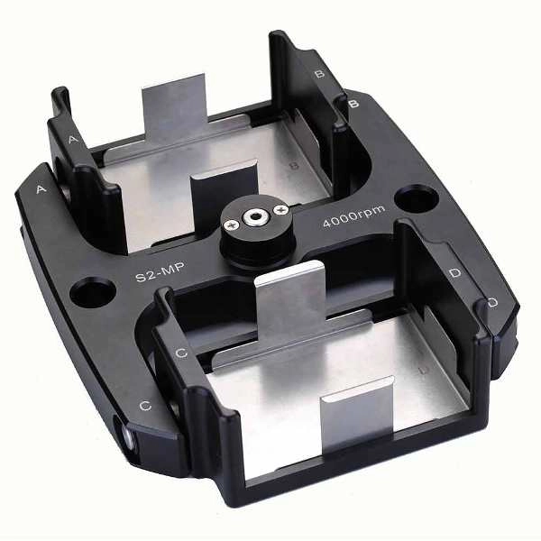 Globe Scientific 2 Place Microplate Swing-Out Rotor, Aluminum, for GCC-MP GCC-MP-SWING-PLATE