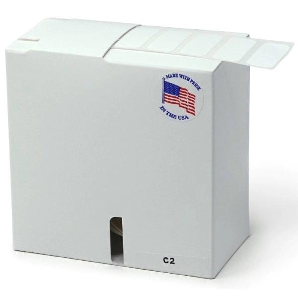 Globe Scientific Label Rolls, Cryo, 33x13mm, for 1.5/2mL Tubes, White Roll of 1000 LCR-33X13W