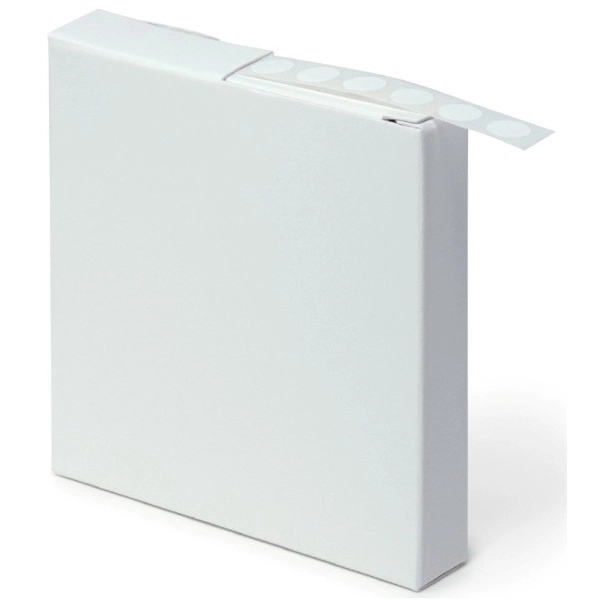Globe Scientific Label Rolls, Cryo, 9.5mm Dots, for 0.5-1.5mL Tubes, White Roll of 1000 LCR-95W